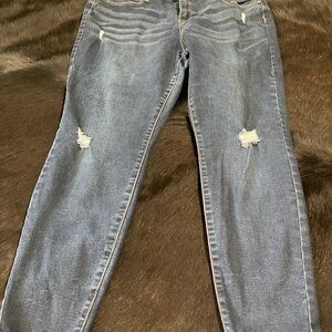 Celebrity Pink Distressed Blue Jeans